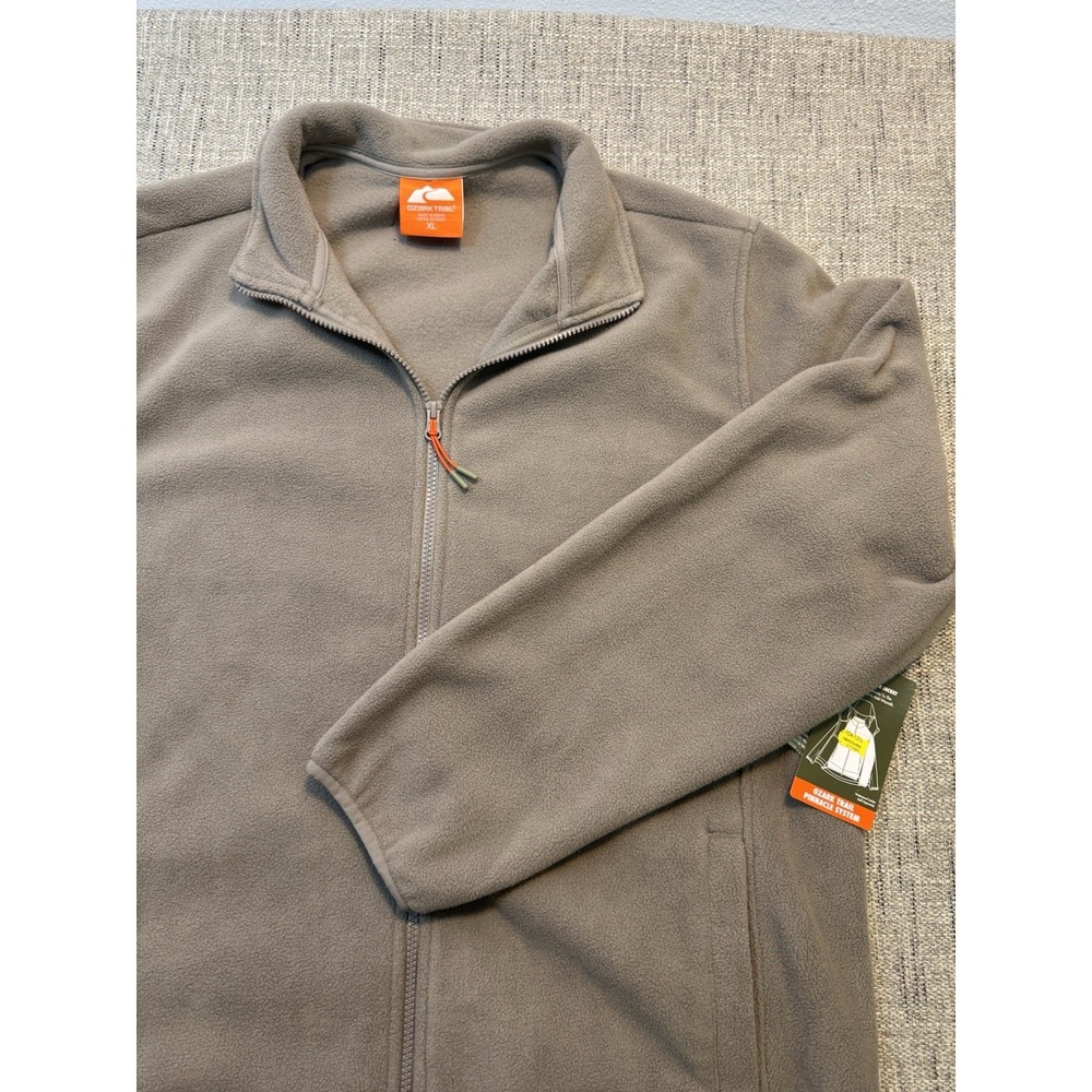 New Ozark Trail Polar fleece Jacket XL Light Gray With Tags Connectable